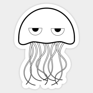 Salty Bored Squid Sticker